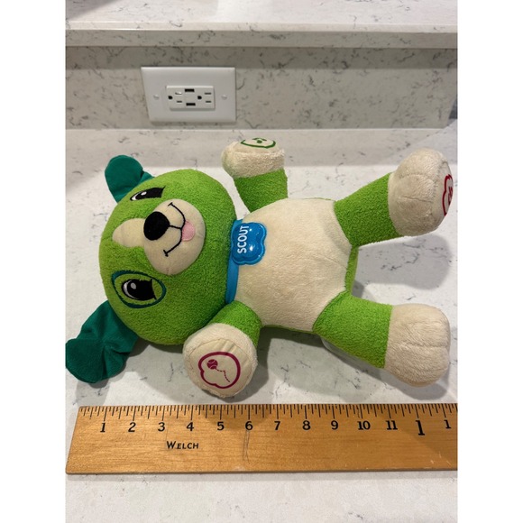 LeapFrog My Pal Scout Talking Plush Dog Green Blue Collar Educational Toy - Picture 5 of 15